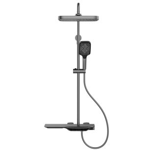 Душевая стойка Black&White Universe 7023MG оружейная сталь